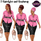 African American business woman clipart featuring braids, natural curly hair, and headwrap hairstyle options with professional office attire and handbag.