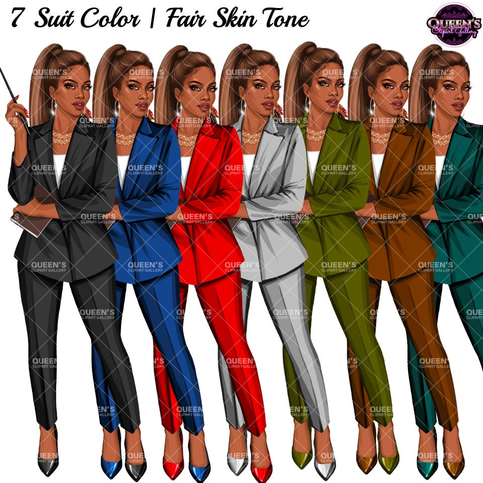 Teacher Clipart | Professional Woman PNG | Business Woman Clipart | Female Educator Illustration | Office Woman Illustration