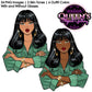 Fashion Clipart | Black Girl Magic Clipart | Black Girl Clipart | Afro Girl Clipart | Afro Woman | Business Woman | Girl Boss Clipart