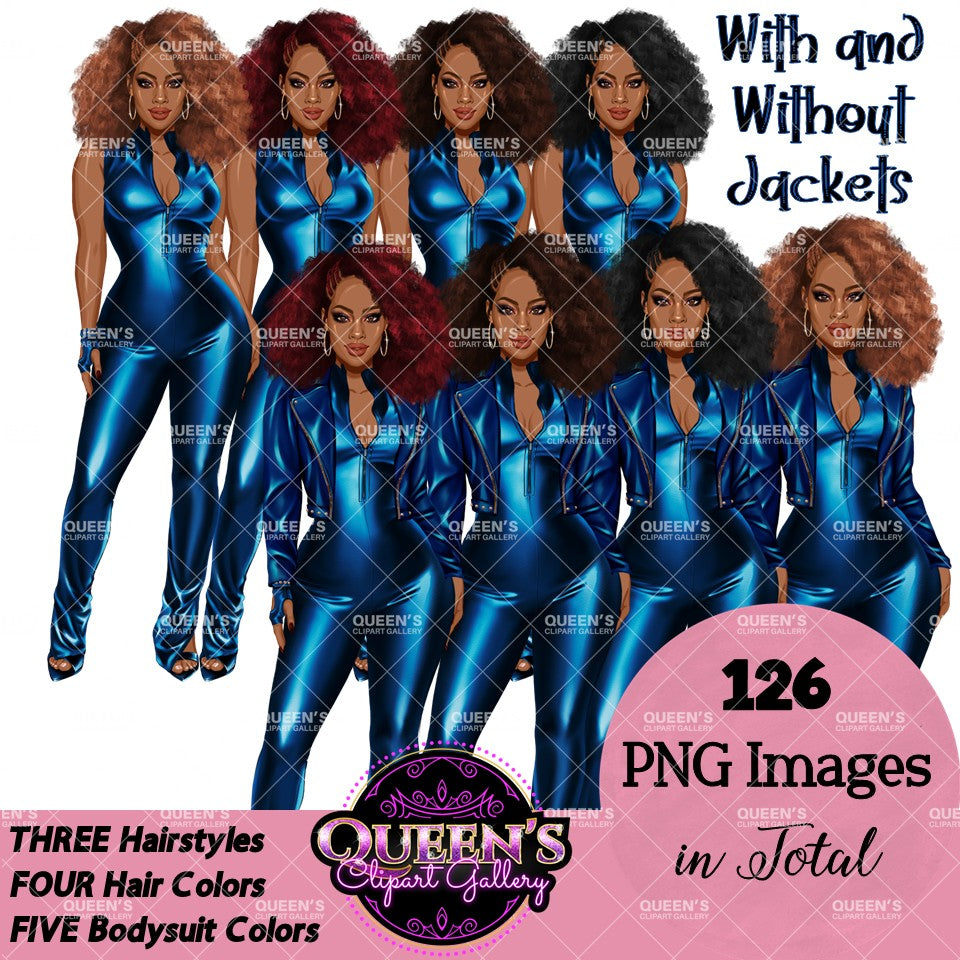 African American woman in leather bodysuit | Girl boss | Lady boss | Afro woman clipart png | Fashion girl clipart | Fashion illustration clipart | Curvy girl clipart