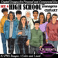 High School Teen Clipart Bundle | Teen Student Clipart | High School Students PNG | Diverse Teenagers Clipart