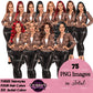 Digital clipart  featuring a stylized woman in a brown button-up jacket and black pants.  Fashion woman clipart PNG featuring a stylish woman wearing a casual jacket with 3 hairstyles, 4 hair colors, 6 jacket color variations, and transparent background.