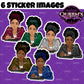Fashion Clipart | Black Girl Magic Clipart | Black Girl Clipart | Afro Girl Clipart | Afro Woman | Technology Clipart | Girl Boss Clipart