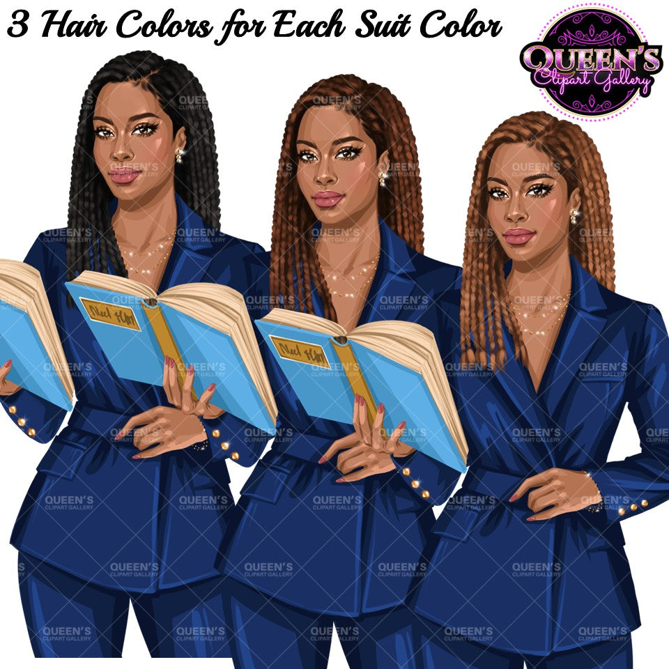 Black Woman Clipart | Professional Woman Clipart PNG | Teacher Clipart Bundle | Business Woman Clipart | Corporate Woman