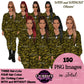 Military Female Soldier | Military Woman Clipart | Female Soldier PNG | Women in Uniform Clipart | Veterans Day Illustration