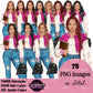 High School Teen Girl Clipart PNG | Diverse Teen Girls Clipart | Fashion Teen Girls | School Girl Graphics | Teenager PNG