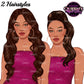 Fashion Woman Clipart | Curvy Woman Jumpsuit PNG | Girl Boss Fashion Illustration | Woman Clipart