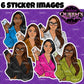 Fashion Clipart | Black Girl Magic Clipart | Black Girl Clipart | Afro Girl Clipart | Afro Woman | Phone Clipart | Cellphone | Stickers