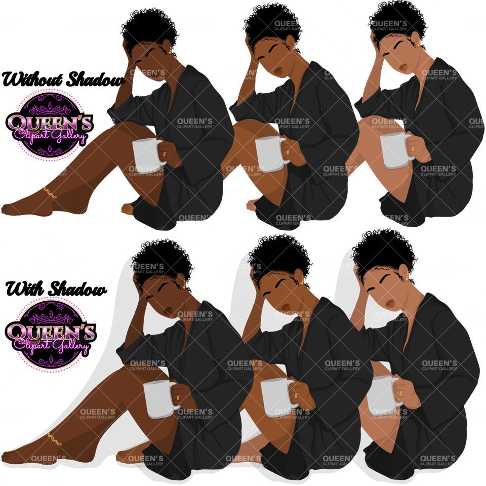 Black Woman Flat Clipart Bundle | Flat Illustration | Flat Design | Black Woman Clipart | Black Girl Magic