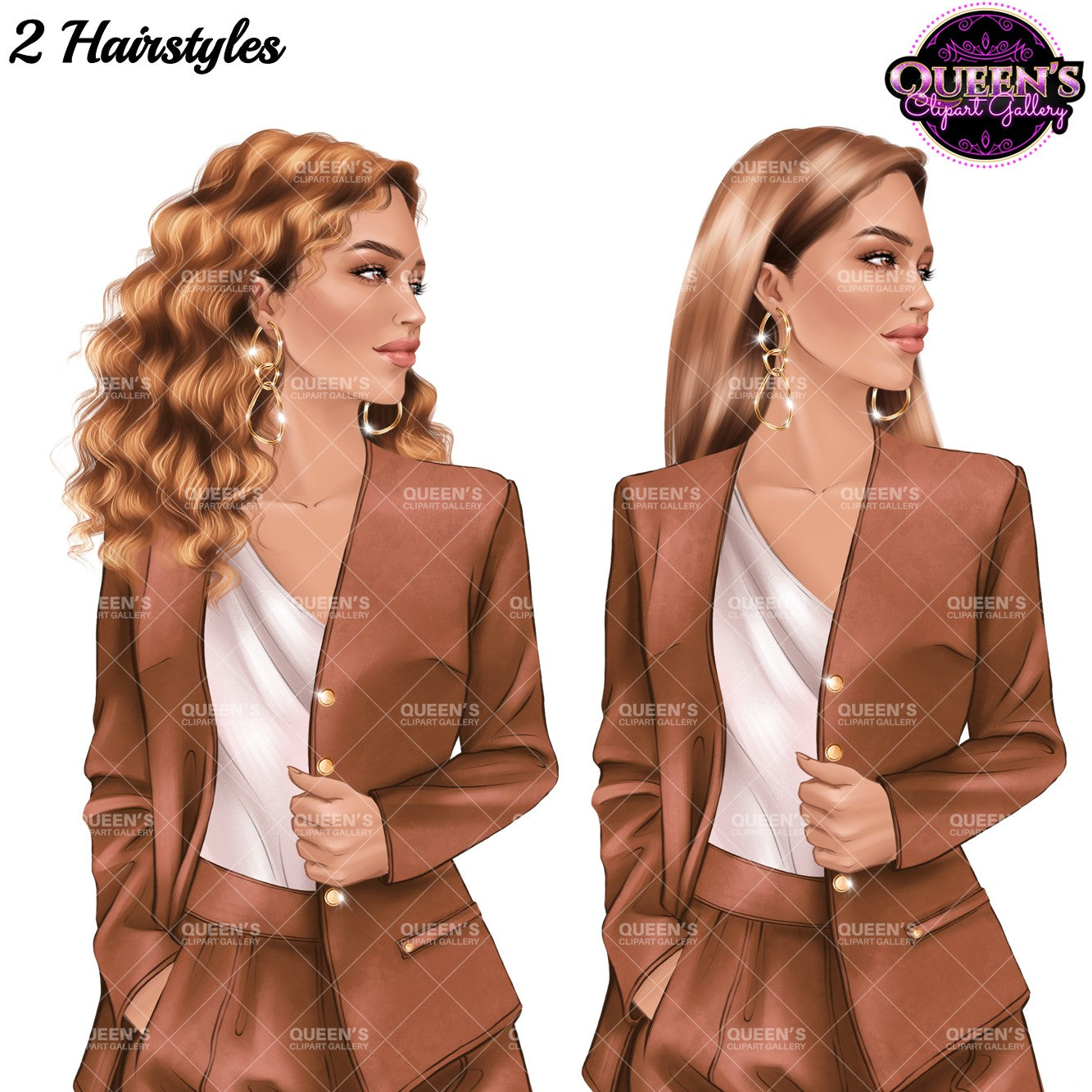 Business Woman Clipart | Professional Woman PNG | Office Fashion Clipart | Female Entrepreneur Illustration | Fashion Illustration