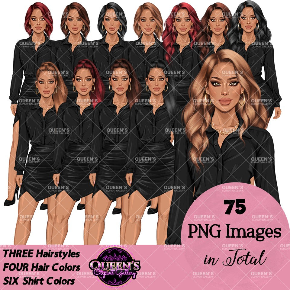 Professional Woman Clipart PNG | Business Woman Clipart | Corporate Woman PNG | Office Woman Clipart | Fashion Girl