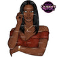 Black Woman Clipart PNG | Fashion Woman Clipart | Afro Woman Clipart | Black Girl Magic | Afro Girl