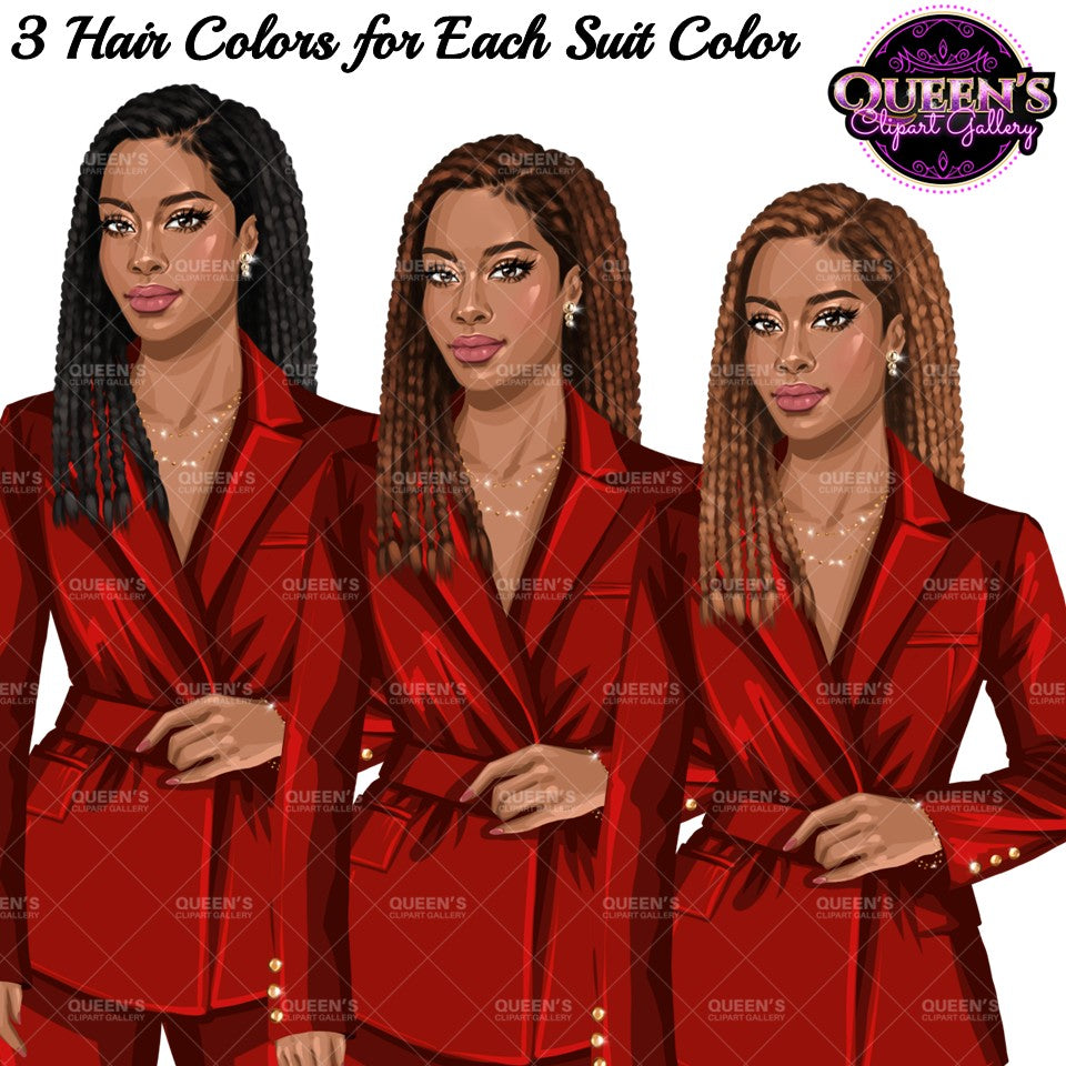Black Woman Clipart | Professional Woman Clipart PNG | Teacher Clipart Bundle | Business Woman Clipart | Corporate Woman