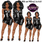 Afro woman in leather dress, Girl boss, Lady boss, Black girl magic, Fashion girl clipart, Fashion illustration clipart, Curvy girl clipart