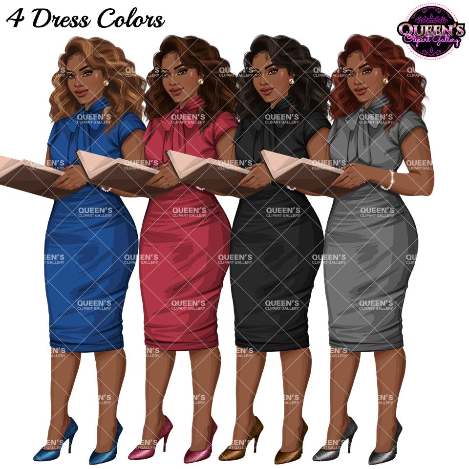 Teacher Clipart PNG | Professional Woman Clipart | Female Teacher PNG | Business Woman Clipart | Professional Woman Illustration