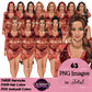 Floral swimsuit clipart PNG featuring a stylish  woman in a floral bathing suit with sheer cover-up, multiple hairstyles, hair colors, outfit color variations, and transparent background. Fashion woman clipart PNG, stylish female illustration for planners, websites, branding, and commercial use.