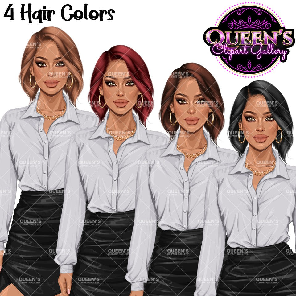 Professional Woman Clipart PNG | Business Woman Clipart | Corporate Woman PNG | Office Woman Clipart | Fashion Girl