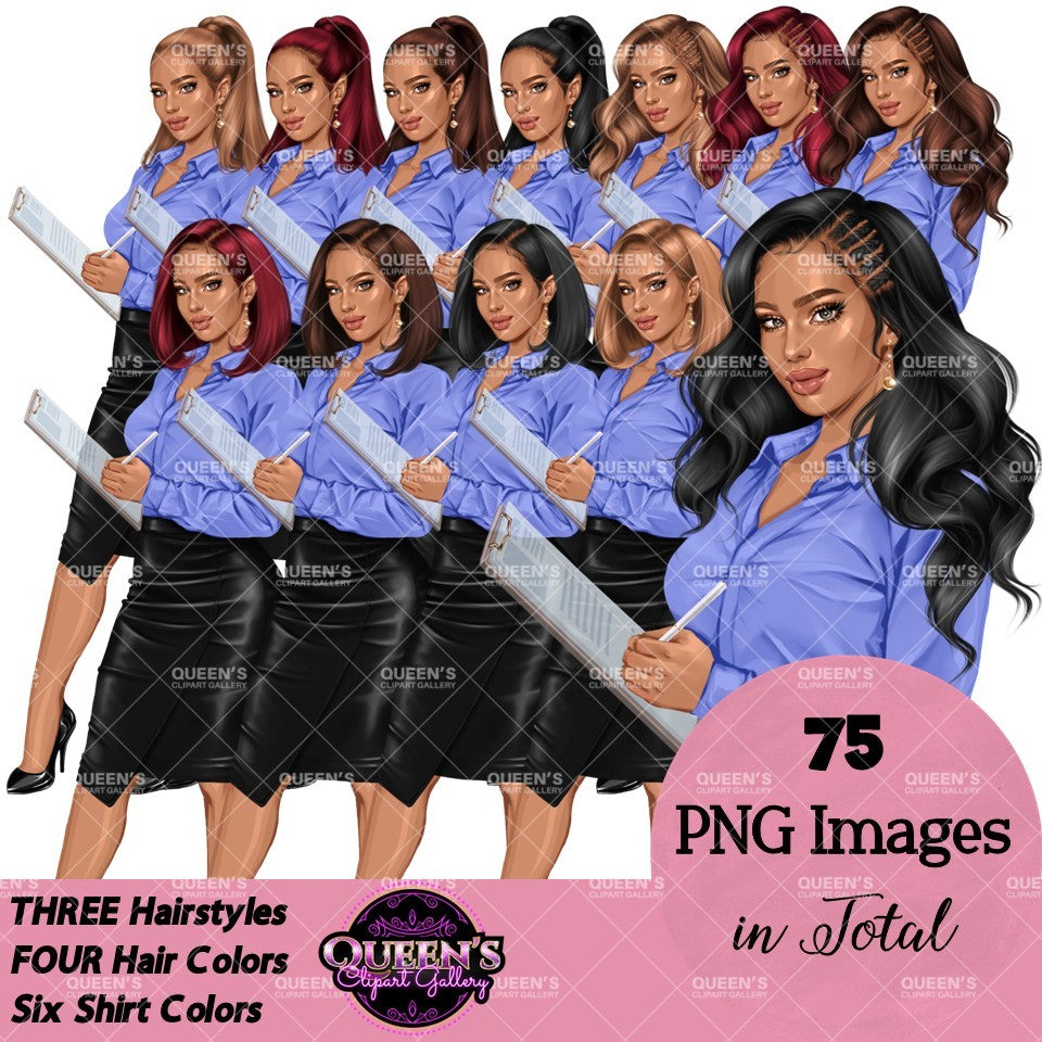 Business Woman Clipart Bundle | Professional Woman PNG Collection | Fashion Girl | Fashion Illustration