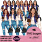 High School Teen Girl Clipart PNG | Diverse Teen Girls Clipart | Fashion Teen Girls | School Girl Graphics | Teenager PNG