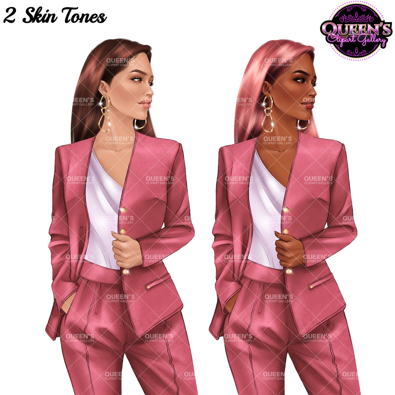 Business Woman Clipart | Professional Woman PNG | Office Fashion Clipart | Female Entrepreneur Illustration | Fashion Illustration
