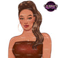 Fashion Woman Clipart | Curvy Woman Jumpsuit PNG | Girl Boss Fashion Illustration | Woman Clipart