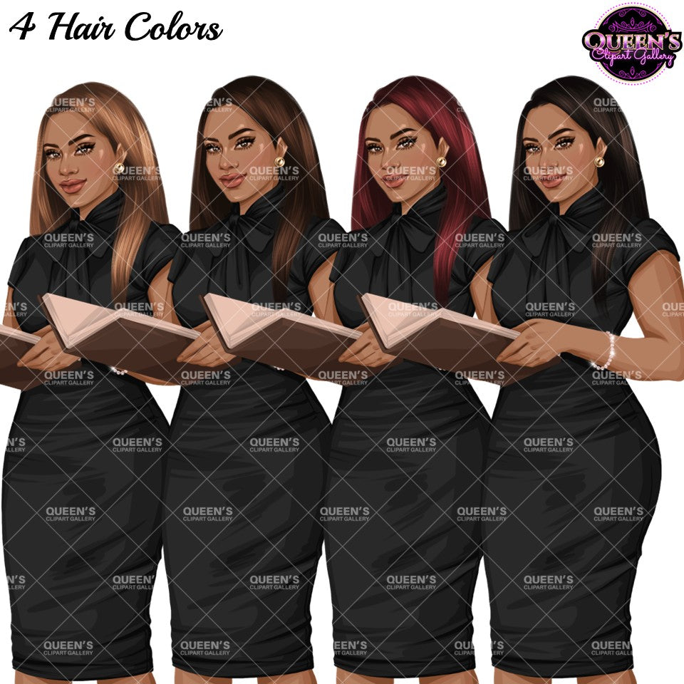 Teacher Clipart PNG | Professional Woman Clipart | Female Teacher PNG | Business Woman Clipart | Professional Woman Illustration