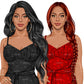 Girl in Summer Dress, Fashion girl clipart, Fashion illustration clipart, Afro woman clipart, Woman in dress, Black girl png, Summer girl