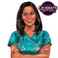 HealthCare Clipart, Nurse Clipart PNG, Doctor Nurse Clipart, Fashion Nurse Doll, Fashion Illustration, Medical Clipart, Medical Worker