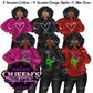 Black History Month Clipart, Denim girl clipart, Black girl magic, Fashion girl clipart, African American woman, Afro girl clipart, Woman Clipart, Girl boss