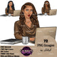 Work life clipart, Afro girl clipart, Woman on Computer, Black woman clipart, Black girl magic, Fashion girl, Boss woman clipart, Black girl