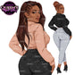 Denim Jeans Girl, Jeans Girl, Afro Girl Clipart, Fashion Girl Clipart, Jeans Girl Clipart, Black Girl Clipart, PNG Sublimation, Fashion Girl