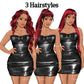 Woman in leather dress, Girl boss, Lady boss, Woman clipart png, Fashion girl clipart, Fashion illustration clipart, Curvy girl clipart