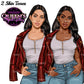 Curvy denim girl, Jeans girl clipart, Curvy girl, Fashion girl clipart, Girl boss clipart, Fashion woman, Woman in leather jacket, Curvy woman