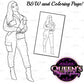 Denim girl clipart, Curvy girl clipart, Fashion girl clipart, Jeans Girl Clipart, African American clipart, Afro girls clipart, Girl Boss