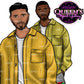 Man clipart, Handsome man clipart, Boyfriend clipart, Casual man clipart, Male clipart, African American man clipart, Black man clipart