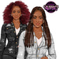 Denim Jeans Girl Clipart, Fashion Girl Clipart, Jeans Girl Clipart, Girl Boss Clipart, African American Woman in Jeans, Jeans Jacket Clipart, Boss Babe