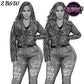 Denim girl clipart, Fashion girl clipart, Jeans girl clipart, Fashion illustration, Curvy girl clipart, Afro girl, African American woman