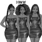 Afro woman in leather dress, Girl boss, Lady boss, African American woman, Fashion girl clipart, Fashion illustration clipart, Curvy girl