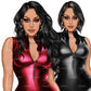 Woman in leather bodysuit, Girl boss, Lady boss, Woman clipart png, Fashion girl clipart, Fashion illustration clipart, Curvy girl clipart