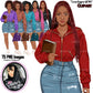 Afro Denim jeans girl, Jeans girl clipart, Afro Teenager clipart, Fashion girl clipart, Fashion illustration, Teen girl clipart, Denim Girl Clipart