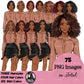 Afro woman, Boss lady, Business Lady, Lady boss, Boss babe, Fashion girl clipart, Business woman, Fashion illustration, Woman in skirt
