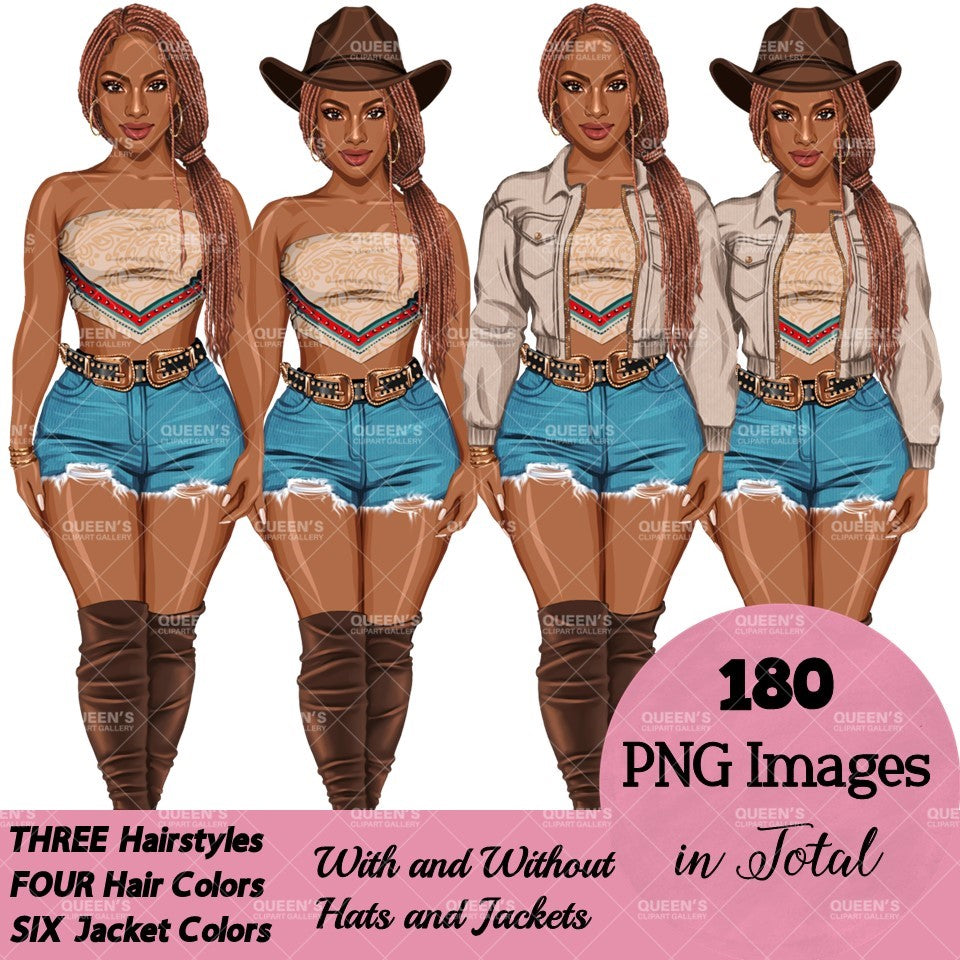 Country girl clipart, Jeans girl clipart, Summer girl clipart, Denim jeans, Woman clipart, Fashion girl clipart, Fashion illustration, Black girl magic, African American woman