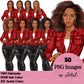 Leather pants, Denim jeans, African American woman, Afro girl clipart, Fashion clipart, Black woman clipart, Black girl magic, Fashion girl clipart, Girl boss clipart, Black girl png