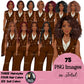 Afro woman, Boss lady, Business Lady, Lady boss clipart, Boss babe, Fashion girl clipart, Business woman clipart, Fashion illustration, Woman in suit