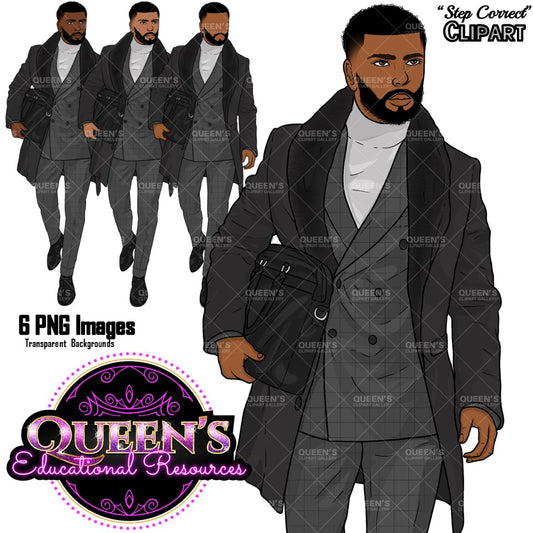 Man clipart, Business man clipart, Boyfriend clipart, Casual man clipart, Boy clipart, Male clipart, African American man clipart