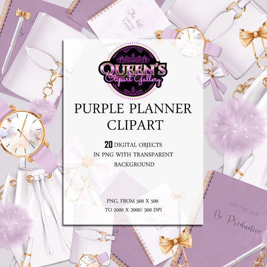 Planner Clipart, Fashion Girl Accessories Clipart, Fashion Girl, Goodnotes Clipart, Bag Clipart, Watch Clipart, Stationary Clipart, Planners