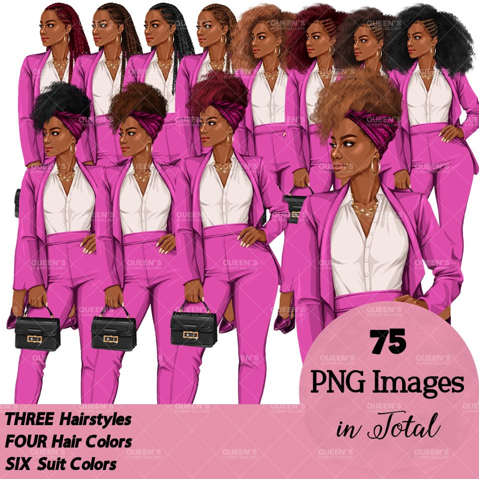 Afro woman in business suit, Black girl magic, Boss lady, Lady boss clipart, Fashion girl clipart, Business woman clipart, Afro woman in suit, Curvy girl clipart, Executive woman, Boss girl