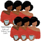 Flat Clipart Bundle, Afro woman drinks coffee, Afro girl clipart,  Black woman, Black girl magic, Fashion girl clipart, Relax at home, Coffee girl