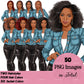 Leather pants, Denim jeans, African American woman, Afro girl clipart, Fashion clipart, Black woman clipart, Black girl magic, Fashion girl clipart, Girl boss clipart, Black girl png