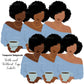 Flat Clipart Bundle, Afro woman drinks coffee, Afro girl clipart,  Black woman, Black girl magic, Fashion girl clipart, Relax at home, Coffee girl